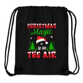 ‘Christmas Is in the Air - Stanley/Stella Recycled Gym Bag - black - Front