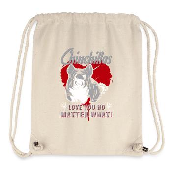 Chinchillas Love You No Matter What - Stanley/Stella Recycled Gym Bag - natural - Front