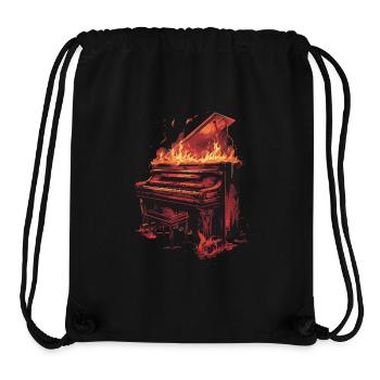 Piano - Sac à cordon recyclé Stanley/Stella - noir - Devant