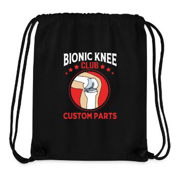 Knie Operation - Stanley/Stella recycelter Gym Bag - Schwarz - Vorne