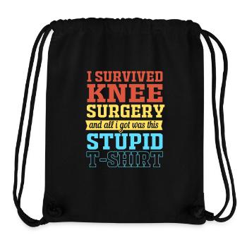 Knie Operation - Stanley/Stella recycelter Gym Bag - Schwarz - Vorne