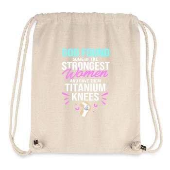 Knie Operation - Stanley/Stella recycelter Gym Bag - Naturweiß - Vorne