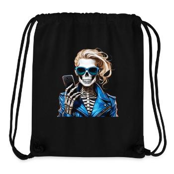 SKELETON WOMAN SMARTPHONE - Stanley/Stella Recycled Gym Bag - black - Front