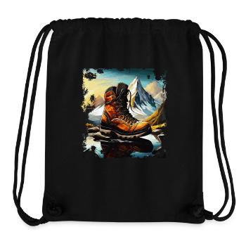 HIKING BOOT - Stanley/Stella Recycled Gym Bag - black - Front