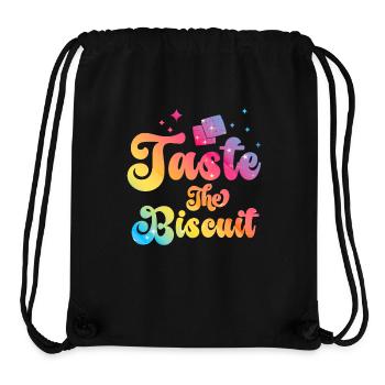 Taste The Biscuit Taste The Goodness - Stanley/Stella Recycled Gym Bag - black - Front