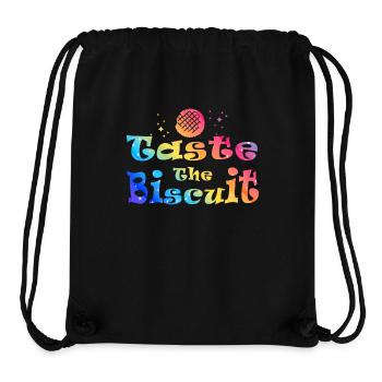 Taste The Biscuit Taste The Goodness - Stanley/Stella Recycled Gym Bag - black - Front