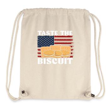 Taste The Biscuit Taste The Goodness - Stanley/Stella Recycled Gym Bag - natural - Front