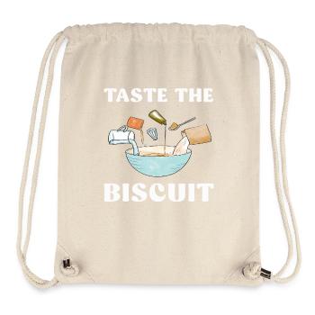 Taste The Biscuit Taste The Goodness - Stanley/Stella Recycled Gym Bag - natural - Front