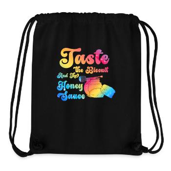 Taste The Biscuit Taste The Goodness - Stanley/Stella Recycled Gym Bag - black - Front