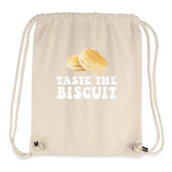 Taste The Biscuit Taste The Goodness - Stanley/Stella Recycled Gym Bag - natural - Front