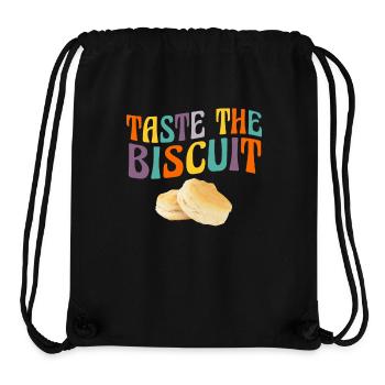 Taste The Biscuit Taste The Goodness - Stanley/Stella Recycled Gym Bag - black - Front