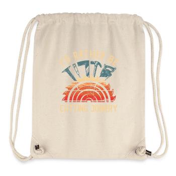 I'd Rather Be Cutting Joinery Artisan Carpenter - Stanley/Stella Recycled Gym Bag - natural - Front