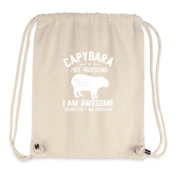 Capybara - Stanley/Stella recycelter Gym Bag - Naturweiß - Vorne