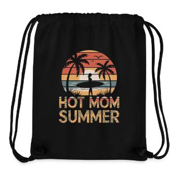 Hot Mom Summer - Surf - Stanley/Stella Recycled Gym Bag - black - Front