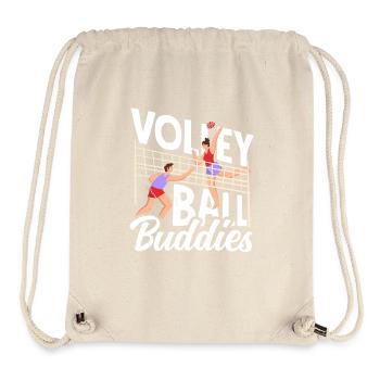 Des copains de volley-ball pour les amateurs de sport - Sac à cordon recyclé Stanley/Stella - blanc naturel - Devant