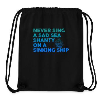 Matrose Meme Piratenschiff Ozean Segeln - Stanley/Stella recycelter Gym Bag - Schwarz - Vorne