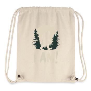 I AM BIG FOOT - Stanley/Stella Recycled Gym Bag - natural - Front