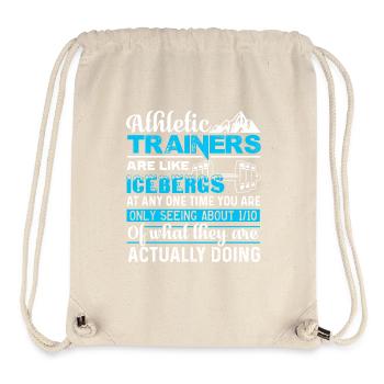 Funny Things About Athletic Trainer - Stanley/Stella Recycled Gym Bag - natural - Front
