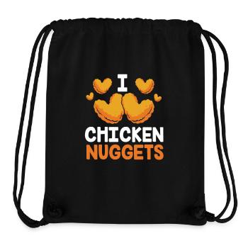 chicken nuggets - Stanley/Stella Recycled Gym Bag - black - Front