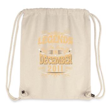 Dezember 2011 Geburtstag Legende - Stanley/Stella recycelter Gym Bag - Naturweiß - Vorne