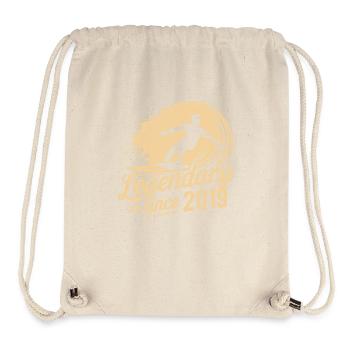 Legendary since 2019 Birthday Surfer - Stanley/Stella Recycled Gym Bag - natural - Front