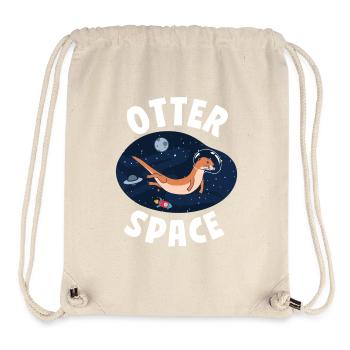 Otter Pun Space Science Astronaut - Stanley/Stella recycelter Gym Bag - Naturweiß - Vorne