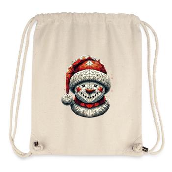 Polygon Kunst Schneemann Weihnachtsmütze Original - Stanley/Stella recycelter Gym Bag - Naturweiß - Vorne