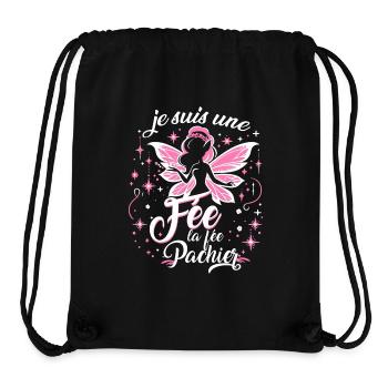 Je Suis Une Fée La Fée Pachier - Sac à cordon recyclé Stanley/Stella - noir - Devant