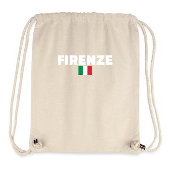 Florence Italie Drapeau italien Italien - Sac à cordon recyclé Stanley/Stella - blanc naturel - Devant