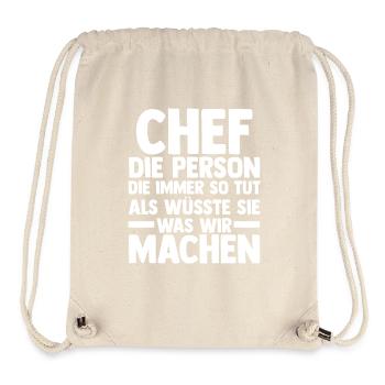 Teamleiter Chef Abschied - Stanley/Stella recycelter Gym Bag - Naturweiß - Vorne