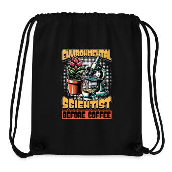 Environmental Scientist Before Coffee Biologist - Stanley/Stella Recycled Gym Bag - black - Front