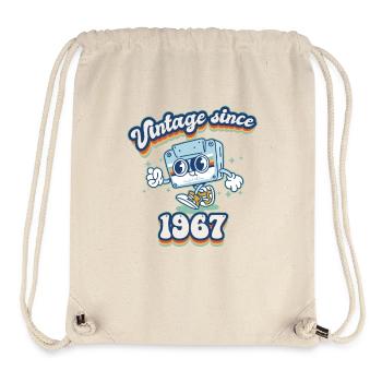 Das Beste von 1967 Vintage Retro 58. Geburtstagsgeschenk - Stanley/Stella recycelter Gym Bag - Naturweiß - Vorne