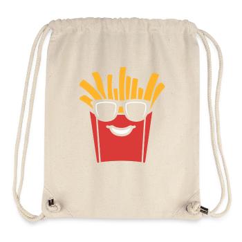frites - Sac à cordon recyclé Stanley/Stella - blanc naturel - Devant