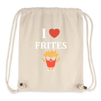 frites - Sac à cordon recyclé Stanley/Stella - blanc naturel - Devant