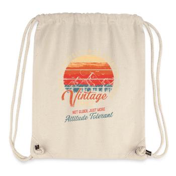 Vintage 1992 Birthday Hiking Mountains Gift - Stanley/Stella Recycled Gym Bag - natural - Front