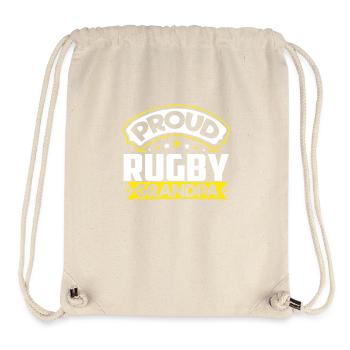 Sports Grandpa Rugby Grandpa - Stanley/Stella Recycled Gym Bag - natural - Front