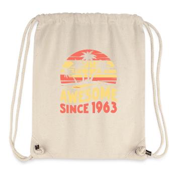 Awesome Seit 1963 Geburtstag - Stanley/Stella recycelter Gym Bag - Naturweiß - Vorne