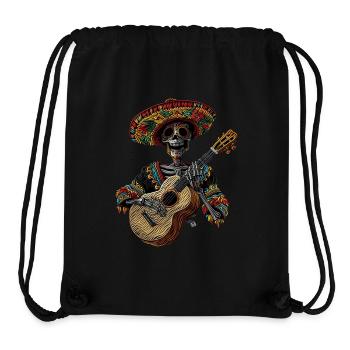 Ukulele Mexikanisches Skelett - Stanley/Stella recycelter Gym Bag - Schwarz - Vorne