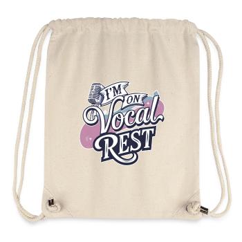 I'm On Vocal Rest 4 - Stanley/Stella recycelter Gym Bag - Naturweiß - Vorne
