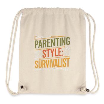Parenting Style Survivalist 4 - Stanley/Stella recycelter Gym Bag - Naturweiß - Vorne