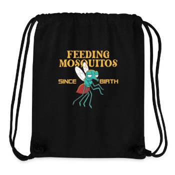 Les moustiques nourrissent de drôles d’insectes depuis leur naissance - Sac à cordon recyclé Stanley/Stella - noir - Devant