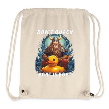 LE BATEAU VIKING DON ́T QUACK EST UN BATEAU - Sac à cordon recyclé Stanley/Stella - blanc naturel - Devant