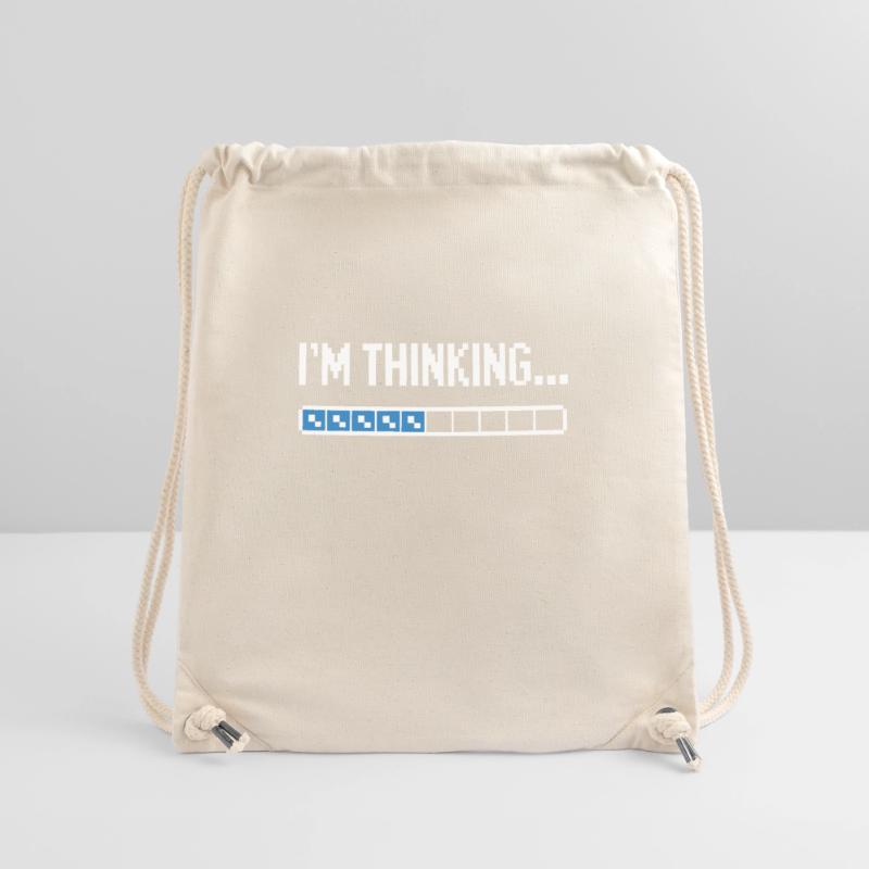 I'm thinking please wait funny nerd loading brain Stanley/Stella Recycled Gym Bag