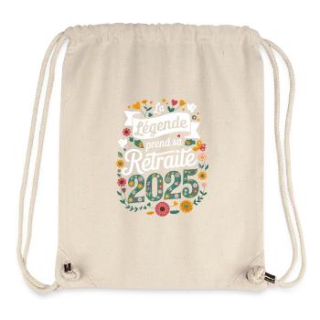 The Legend Retires 2025 Gift Women - Stanley/Stella Recycled Gym Bag - natural - Front