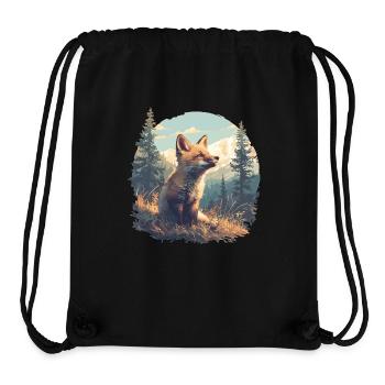 Füchse Fuchs - Stanley/Stella recycelter Gym Bag - Schwarz - Vorne
