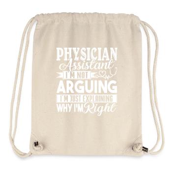 Physician Assistant Funny Physician Assistant - Stanley/Stella Recycled Gym Bag - natural - Front