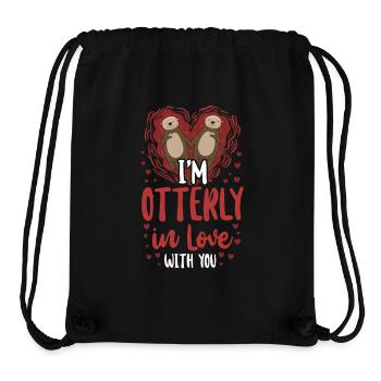 Otter Pun Valentines Day I'm - Stanley/Stella Recycled Gym Bag - black - Front