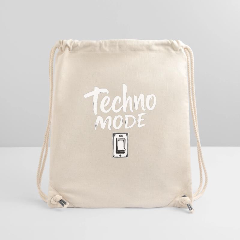 Mode Techno sur Techno Techno Musique Techno Sac à cordon recyclé Stanley/Stella