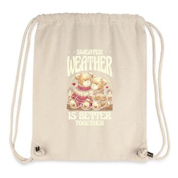 Sweater weather is better together Winter mood - Stanley/Stella Recycled Gym Bag - natural - Front