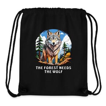THE FOREST NEEDS THE WOLF - Stanley/Stella Recycled Gym Bag - black - Front